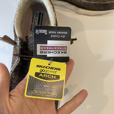 SKECHERS NWT $65 Mens 8 Brown Bulgar Zenwick Moccasin Slip  display picture 2