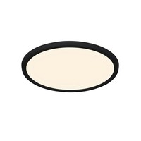 Moderne Flache Deckenleuchte Schwarz 1X17W Led 1700Lm IP54 3000K 4000K