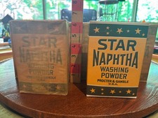 Antique STAR Naptha Soap Box NOS original sma...