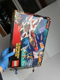 Lego Marvel Super Heroes 76049 Avenjet Space Mission BOX ONLY! See Pics For Cond