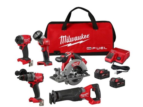 Milwaukee 3697-25 M18 Fuel 18 V 5 amps Cordless Brushless 5 Tool