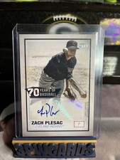 2021 Topps - 70 Years of Baseball Autographs Zach Plesac #70YA-ZP (AU)