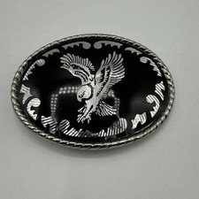 VTG American Bald Eagle Made in USA Belt Buckle Cowboy American USA Patriotic