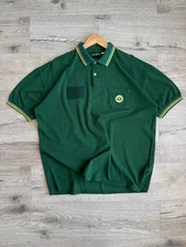Lotus F1 Racing Polo Shirt Green Men's Vintage XL