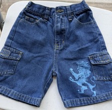 Tuff Guys Street Gear Boys Blue Denim Shorts 100 Cotton Elastic Waist 24M