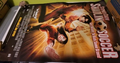 Vintage Y2K Movie Theater Poster Original 27x40 Shaolin Soccer Stephen Chow