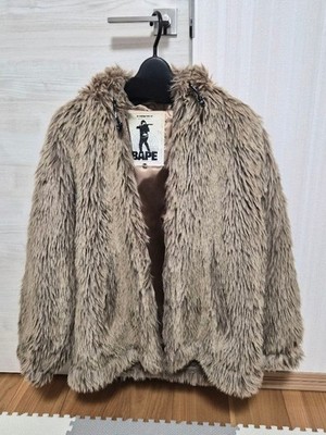 A Bathing Ape Fur Blouson Size XS Rare Ura Hara Vintage BAPE Jacket Used Men