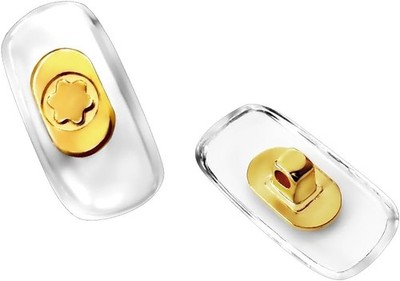 Nasenpads Ersatz für MontBlanc Sonnenbrillen Brillen Reparatursets (Gold)