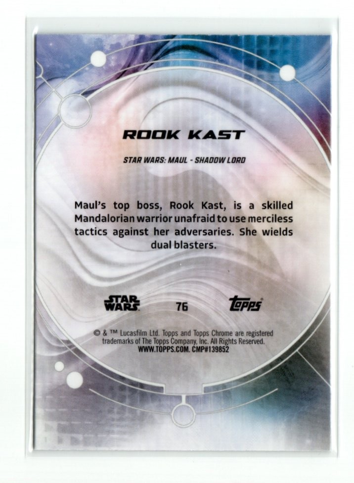 2026 Topps Chrome Star Wars RayWave Refractor Parallel Card #76 Rook ...
