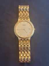 Seiko Quartz 7N29-8A10 Herrenarmbanduhr Goldf...