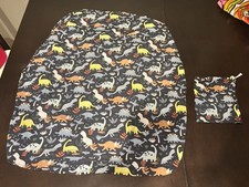 Little Sleepies Navy Jurassic Jungle Crib Sheet