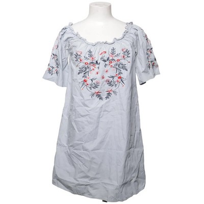 Amisu, Kleid, Größe: 36, Blau, Baumwolle/Polyester, Einfarbig, Damen #pzu