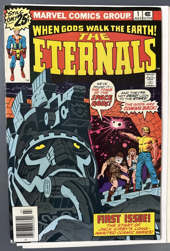 ETERNALS #1 CASI NUEVO+/COMO NUEVO! 🔥 1976 JACK KIRBY LLAVE! 1ª APARICIÓN IKARIS Foto 2 de 4