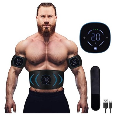 EMS Muskelstimulator Bauchtrainer Elektrisch USB wiederaufladbar Kabelgebunden