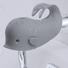 Bath Spout Cover, Faucet Cover Baby Protector Tub Gray
