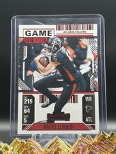 2024 Panini Contenders - Drake London #5 Red Game Ticket