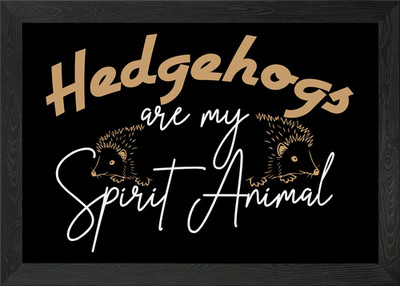 Igel Geist Tier gerahmtes Wandbild Poster Leinwanddruck Bild