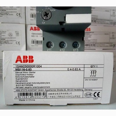 one new   MS116-0.63 0.4-0.63A Protection circuit breaker Fast Shipping #wd
