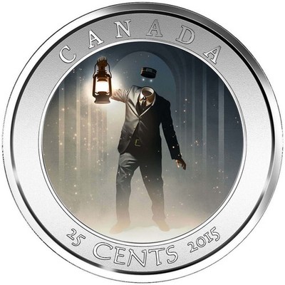 2015 Haunted Canada HEADLESS BRAKEMAN Lenticular 25 Cent Quarter in Box FULL OGP