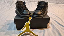 Jordan Air Jordan 1 Mid BT Toddler Sneaker Black Leather US 4c 640735-021