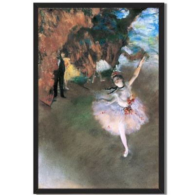 Framed Impressionist Ballet Dancer Artwork Modern Wall Art Home Decor