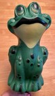 Vintage Blow Mold Frog Plastic Yard Lawn Decoration 11”