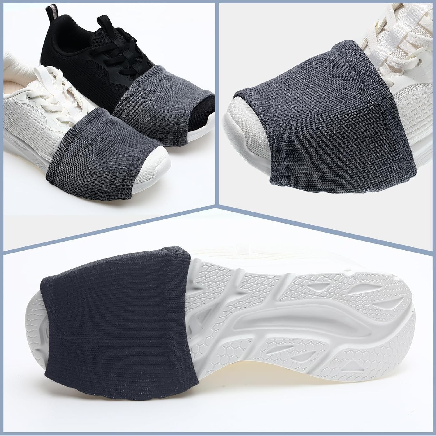 Haysandy 8 Pairs Dance Shoe Covers Over Shoes Socks for Dancer Women