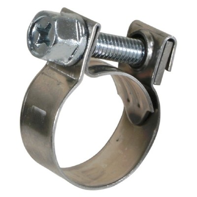 Scandvik ABA Mini 0.59''-0.67'' D Stainless Steel T-Bolt Hose Clamps, 10 Pieces