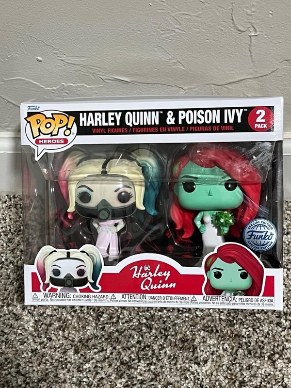 Funko Pop! Heroes Harley Quinn & Poison Ivy 2-Pack Vinyl Figures Special Ed
