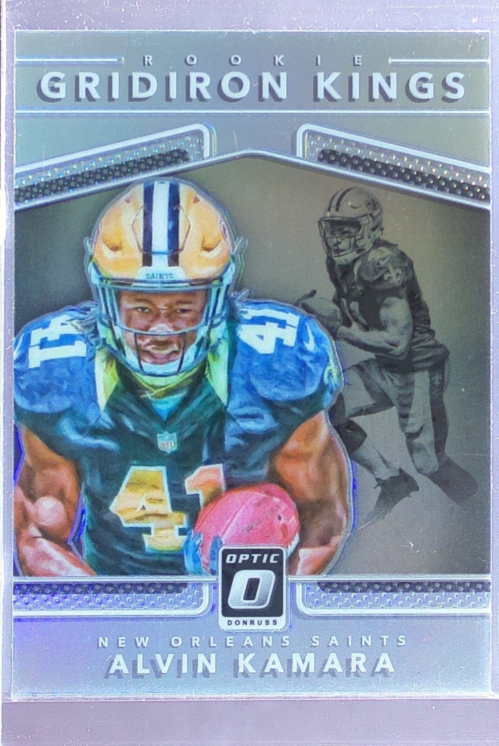 2017 Donruss Optic Alvin Kamara #11 Saints Rookie Gridiron Kings