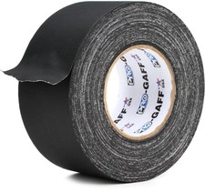Pro Tapes Pro Gaff Premium 3-inch Gaffers Tape - 55-yard Roll - Black