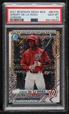 2021 Bowman Mega Box Mojo Refractor Jeremy De La Rosa #BCP-25 PSA 10 GEM MT 8d2