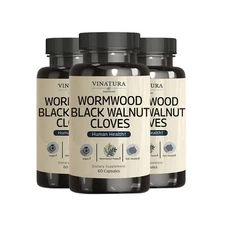 Vinatura Wormwood Black Walnut Clove Capsules - Wormwood Herb, for Human Health