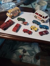 VINTAGE 60'S LOT OF TOOTSIE TOY CARS TRUCKS Firetruck Jeep Hotrod Truck Machines