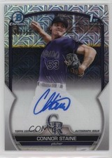 2023 Bowman Chrome Prospect HTA Choice Mojo Refractor Connor Staine Auto 9k6