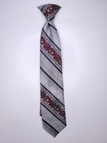 The Men'S Shop Jcpenny Mens Formal Necktie 18"Lx3.5"W Gray/Burgundy Neck Tie