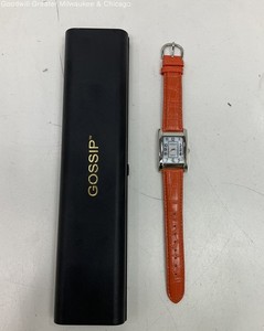 IOB Gossip Women Orange Leather Watch