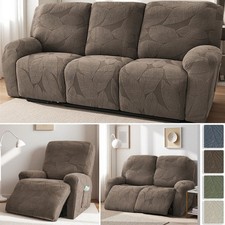 1/2/3 Seater Sofa Recliner Covers Stretch Jacquard Recliner Cover Slip Covers