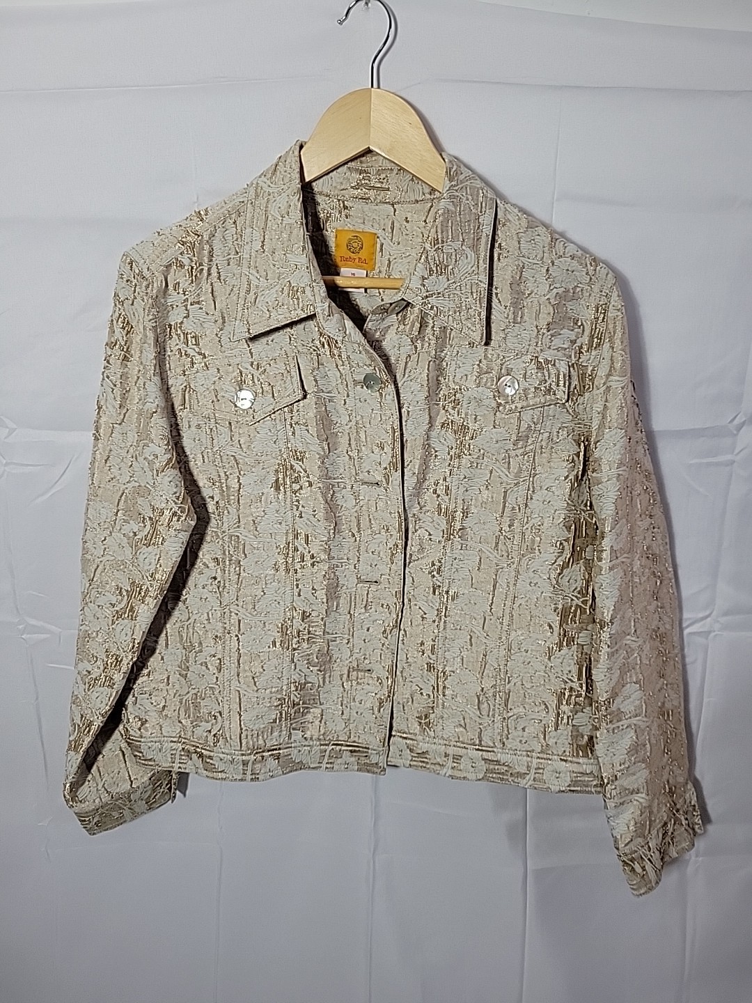 Ruby Road Women's Lightweight Jacket Gold Floral … - image 1