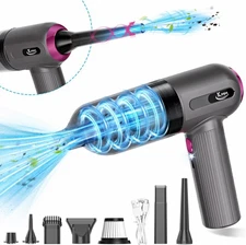 9000Pa 120W Handheld Car Vacuum w/Air Blower & LED Light