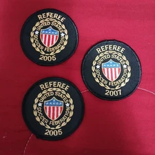 USSF Soccer Referee Patches 2- 2005, 1- 2007 Payches [Lot]