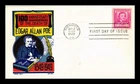 DR JIM STAMPS US COVER EDGAR ALLAN POE FDC SCOTT 986 KEN BOLL CACHET CRAFT