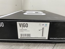 Vigo VG03035BN Nova 10" 1-Hole Vessel Bathroom Faucet- Brushed Nickel READ 