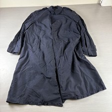 Vintage US Military Raincoat Mens 36S Blue Sidran Sportswear 1950s WIth Cap Hat