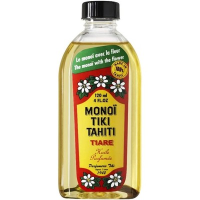 Monoi Tiki Tahiti Tiare Fragranced Coconut Oil 4 Oz