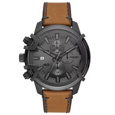 Orologio Uomo Diesel DZ4569 Griffed Chronograph Quadrante Grigio Cinturino...