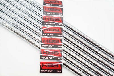 KBS TOUR 　FLT120 6本セット New KBS Tour FLT 120 Stiff #4-PW Iron Shaft Set Uncut .355 37.5-40