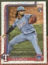2025 Topps Update Series Silver Foilboard RC Marc Church Texas Rangers