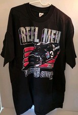 Vintage Dale Earnhardt #3 Real Men Wear Black Silver NASCAR T Shirt XXL 1994