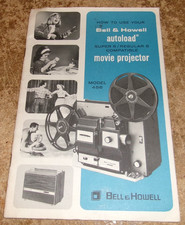 1971 456 bell  howell movie projector manual in good shape used